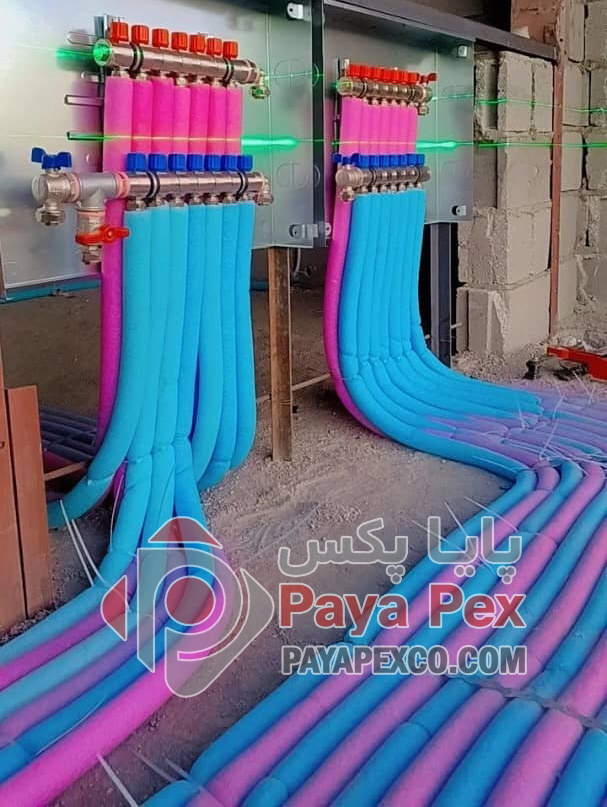 پروژه گرمایش از کف ساختمان استفاده لوله پنج لایه در گرمایش از کف